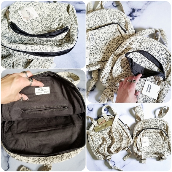 NWT Handmade Boho Backpack in Dark Grey - Picture 11 of 13